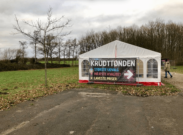 Pop-Up-Store für Feuerwerk in Dänemark