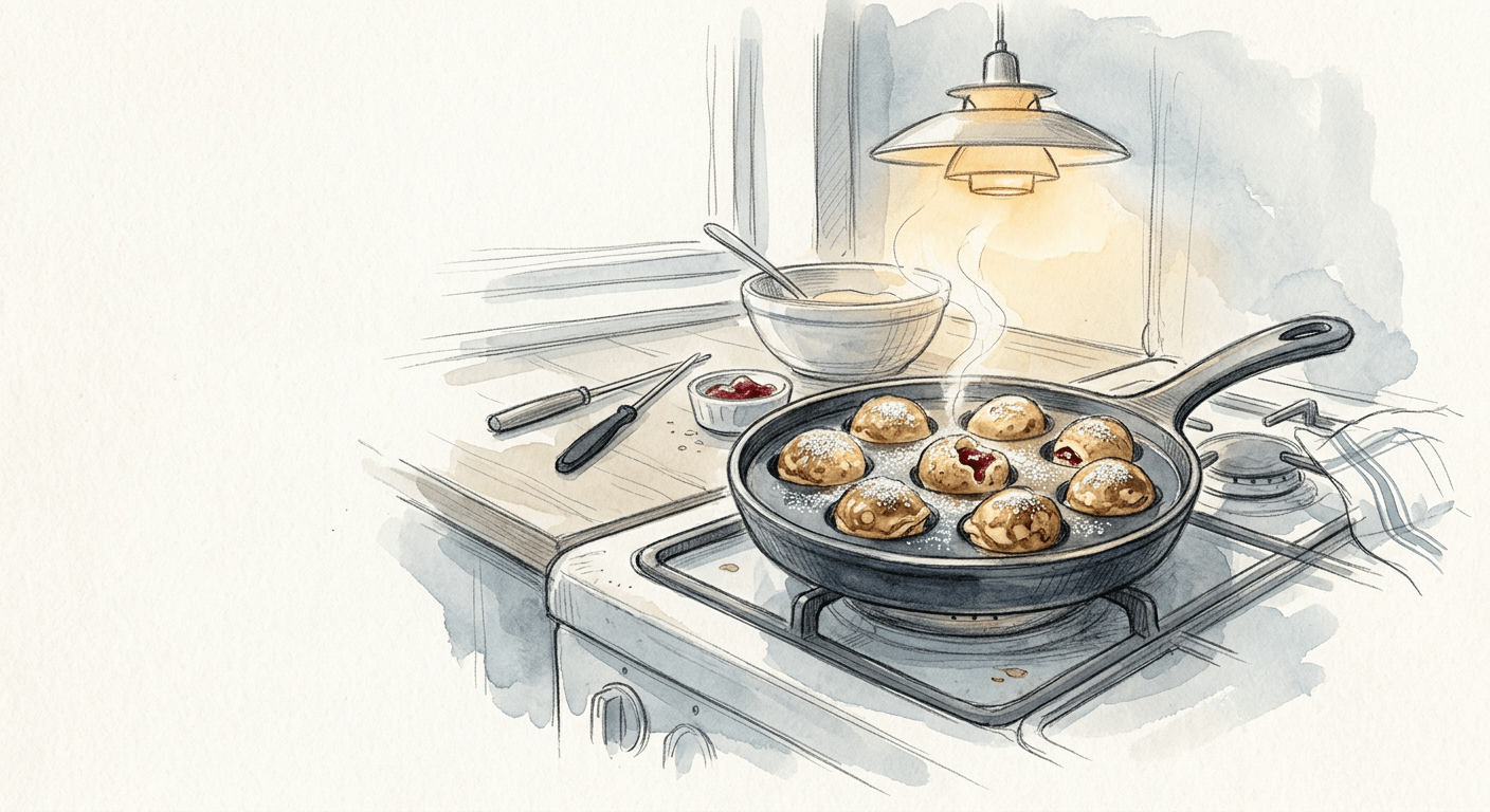 AI Hero Image: Æbleskiver